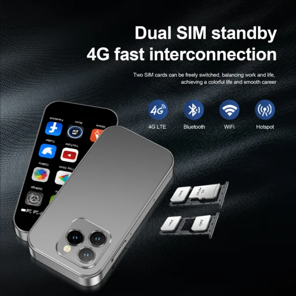 Sb0e04743d04e45059ce65758e8571b74u.webp 2025 New SERVO KING8000 Mini Smartphone Android 4G LTE Global GPS 3" Display 5MP Camera WIFI Small Mobile Phones 2000mAh Battery