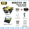 Sb26ae04b96664b9581bcc2e694e27be9n.webp M5 Drone Professional 8K With Wide Angle Three Camera Obstacle Avoidance GPS 5G Optical Flow Positioning Brushless Rc Quadcopter
