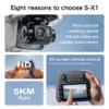 Sb3e0a886a760447da2cedee9aae247ac8.webp 2025 S-X1 GPS Pro Drone - 8K HD Camera with 3-Axis Anti-Shake Gimbal & EIS, 5G Screen Control Brushless Quadcopter RC Toy Gift