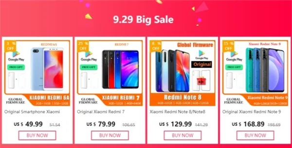 Original Smartphone Xiaomi Redmi 6A 3+32Gb Wholesale Xiaomi Mobile Phones Unlocked Android Google Play Redmi 6 Global Frimware