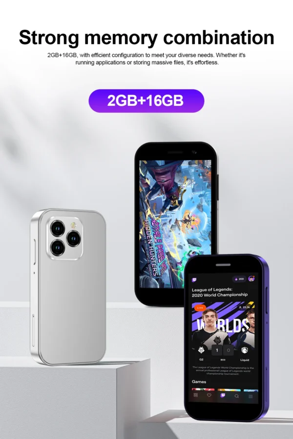 Sb6d2376395224f4aabee09fb9c4bb0804.webp 2025 New SERVO KING8000 Mini Smartphone Android 4G LTE Global GPS 3" Display 5MP Camera WIFI Small Mobile Phones 2000mAh Battery