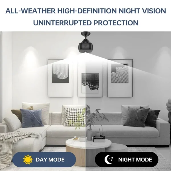 Sb9068187f09045ecb386f47e110ab1284.webp Xiaomi Mini 4K HD Camera WiFi Wireless Monitoring Security Protection Remote Monitor Camcorders Video Surveillance Smart Home