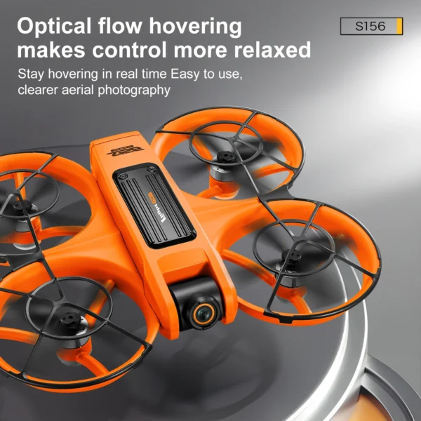 Sb993def167464acab7cd834bf22cc889f-1.webp S156 Dual-Camera All-Around Drone with Large Screen Control, 4.5-inch Display, Smart Obstacle Avoidance, Full-Enclosure Design,