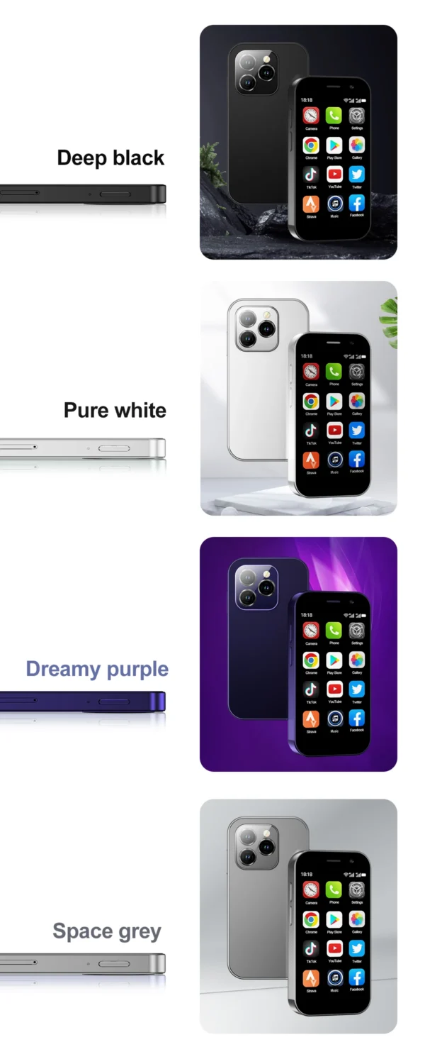 Sbd24ad5f2c274fd4872e8e8fba4773b34.webp 2025 New SERVO KING8000 Mini Smartphone Android 4G LTE Global GPS 3" Display 5MP Camera WIFI Small Mobile Phones 2000mAh Battery
