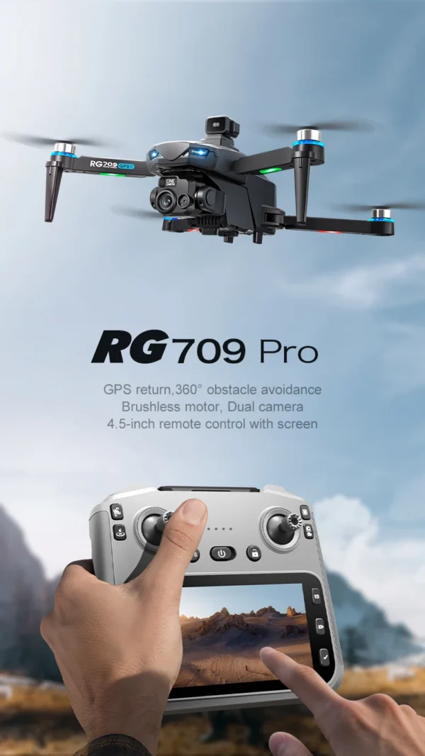 Sc40d01f97af341b9b02f882b3cde3239k-1.webp Drone Professional GPS 8K HD Dual Camera RC Drones with Screen 5G WIFI Image Transmission FPV Aerial UAV Obstacle Avoidance Dron