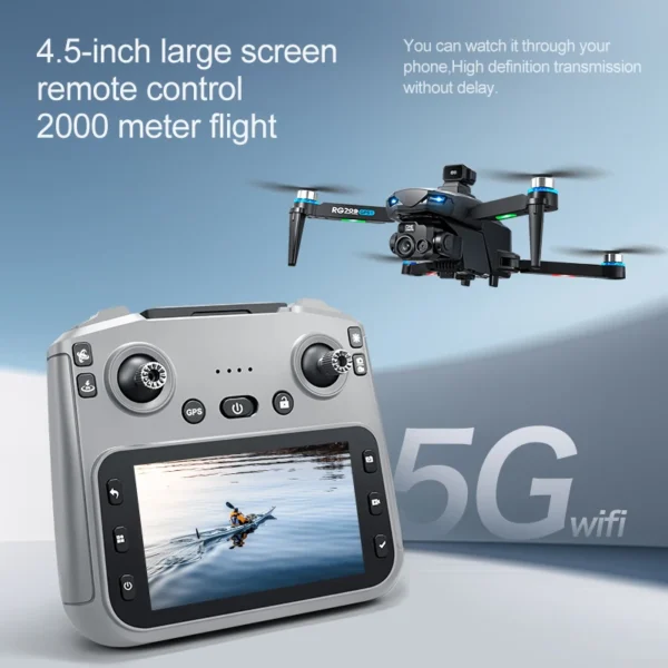 Drone Professional GPS 8K HD Dual Camera RC Drones with Screen 5G WIFI Image Transmission FPV Aerial UAV Obstacle Avoidance Dron