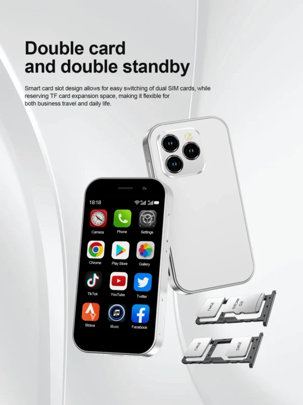 Sc810cbcf09944950acdaa029af4483eaK.webp 2025 New SERVO KING8000 Mini Smartphone Android 4G LTE Global GPS 3" Display 5MP Camera WIFI Small Mobile Phones 2000mAh Battery