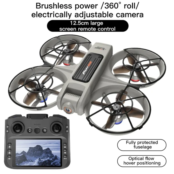 Sc8fc31d6a953435b8b9faca0aaf0ac60i-2.webp S156 Dual-Camera All-Around Drone with Large Screen Control, 4.5-inch Display, Smart Obstacle Avoidance, Full-Enclosure Design,