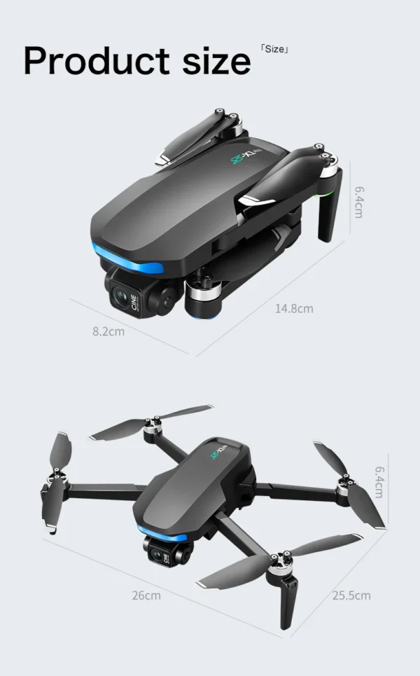 New S-X1 MAX GPS Drone Professional 4K Camera 3-axis gimbal Aerial FPV Brushless with Large Screen Remote Control Folding Dron