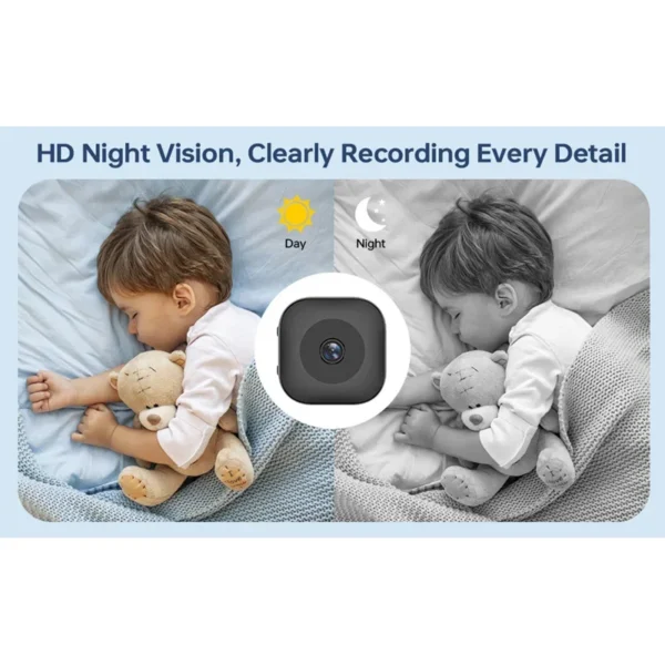 Scfdae65450f8418ea5747759552cd9a1Z.webp Xiaomi Mini 4K HD Camera WiFi Wireless Monitoring Security Protection Remote Monitor Camcorders Video Surveillance Smart Home
