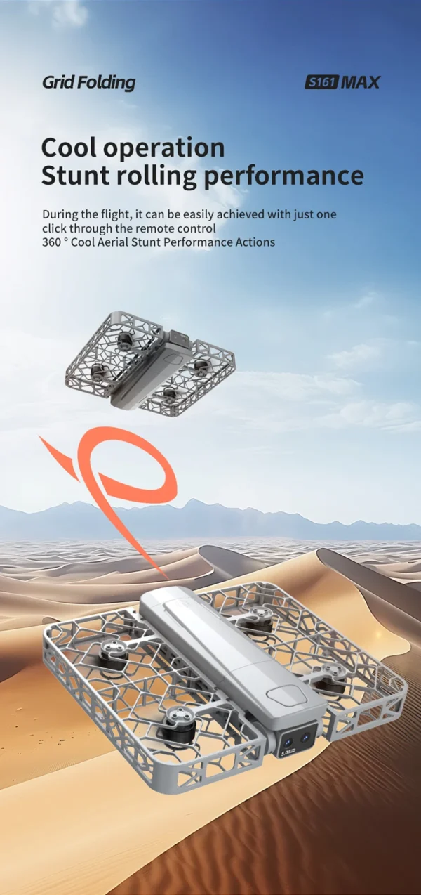 Sd33335a5c6a848ee840c7b56852b725cO.webp S161Max Drone 8K Professional Dual Camera Brushless Motor Optical Flow Hovering Folding Quadcopter S161 Max 4K RC Dron Toys