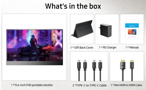 Sd6fbcd5aa5f84dfc90ebe29f6ea53410H.webp UPERFECT 15.6 Inch Touch Portable Monitor Gaming 1920*1080P 300cd/m2 Extended Pc Display For TV Laptop Second Screen XBox PS4/ 5