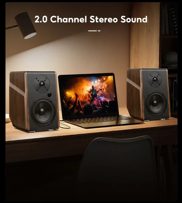 Se025a087f536483199cdb32d942a0bfdn.webp AIYIMA S700 Active Bookshelf Speakers 120W Bluetooth Wireless HiFi Sound System Wooden Bookshelf Speaker Audio Output Subwoofer