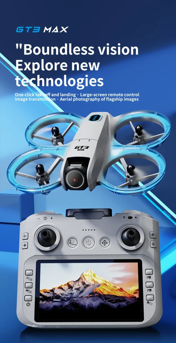 Se7c34552698a4a2bbf6a94dee351230dc.webp 2026 GT3/GT3 MAX Drone 8K HD Remote Control Headless Mode Helicopter 360° Flip Quadcopter Toys Mini Drone Fors Kid Toy Gifts