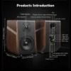 Se8dd273280ef495dbd82b649a8570a4fq.webp AIYIMA S700 Active Bookshelf Speakers 120W Bluetooth Wireless HiFi Sound System Wooden Bookshelf Speaker Audio Output Subwoofer