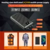 Powerbank 30000mAh Portable Heating Mobile Power Supply for Heating Vest Jacket Gloves Electric Heating Equipment DC Power Bank
