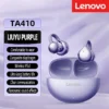 Lenovo TA410 Wireless Bluetooth 5.4 Earphones TWS Panoramic Sound Effects Ultra Long Battry Life Headphones Comfortable To Wear