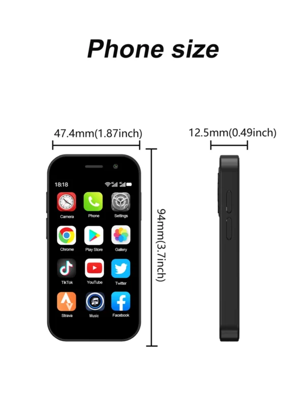 Sed2eb39cc8084d0683cd6075df2e28beU.webp 2025 New SERVO KING8000 Mini Smartphone Android 4G LTE Global GPS 3" Display 5MP Camera WIFI Small Mobile Phones 2000mAh Battery