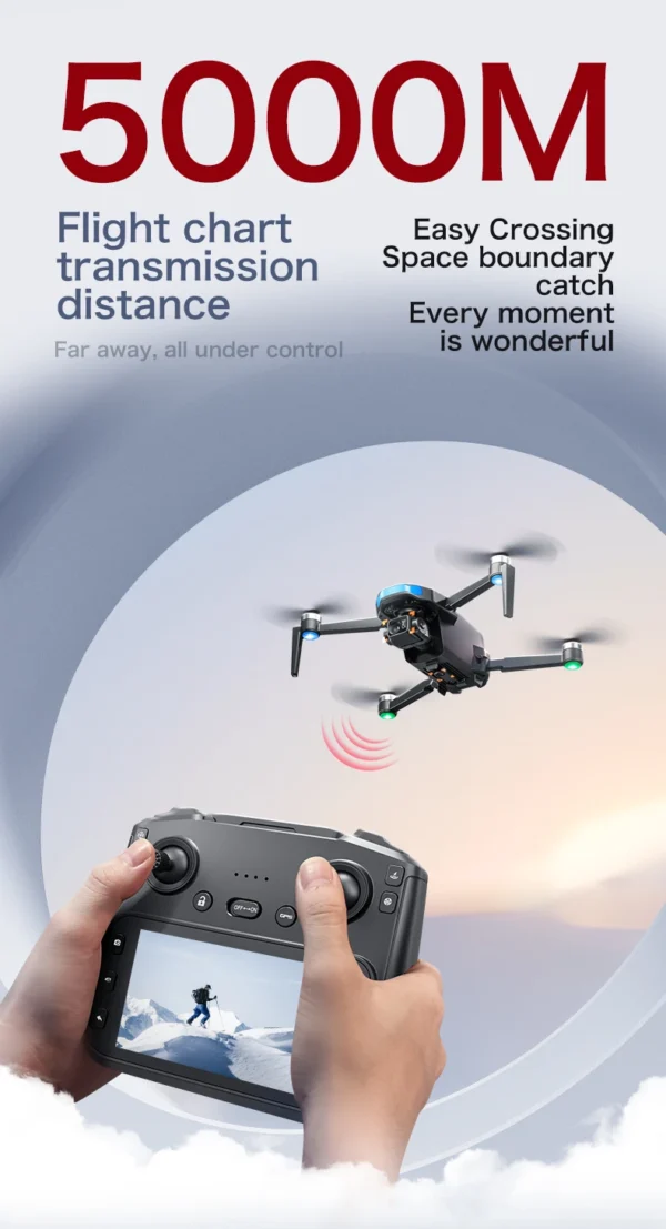 New S-X1 MAX GPS Drone Professional 4K Camera 3-axis gimbal Aerial FPV Brushless with Large Screen Remote Control Folding Dron