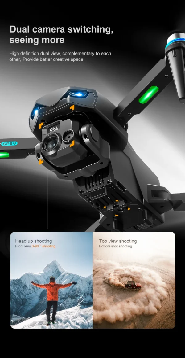 Sf33dec731df348759fd07f8d925bbff0i-1.webp Drone Professional GPS 8K HD Dual Camera RC Drones with Screen 5G WIFI Image Transmission FPV Aerial UAV Obstacle Avoidance Dron