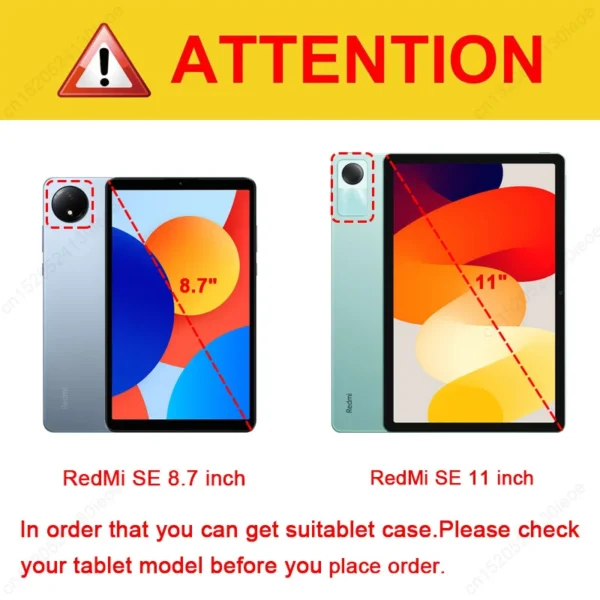 Sf7a2d2e3a9fe41689d684ea135fa1c12e.webp Case For Xiaomi MiPad 8 7 Pro 11.2 6 5 6S 7S Pro 12.5 11 inch Tablet Cover For Xiaomi RedMi K Pad 2 SE 8.7" 11" Stand Back Funda