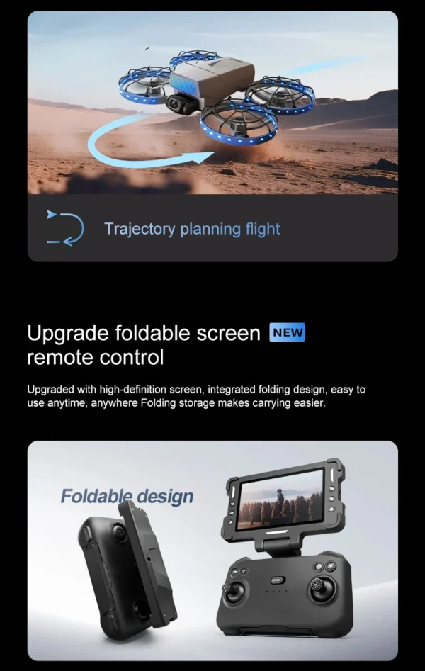 Sfad0e41e97754ab2a67e393f6a50a4b6F.webp droneS 4k professional 10km brushless optical flow folding dual mirror professional aerial photography with servo gimbal drone