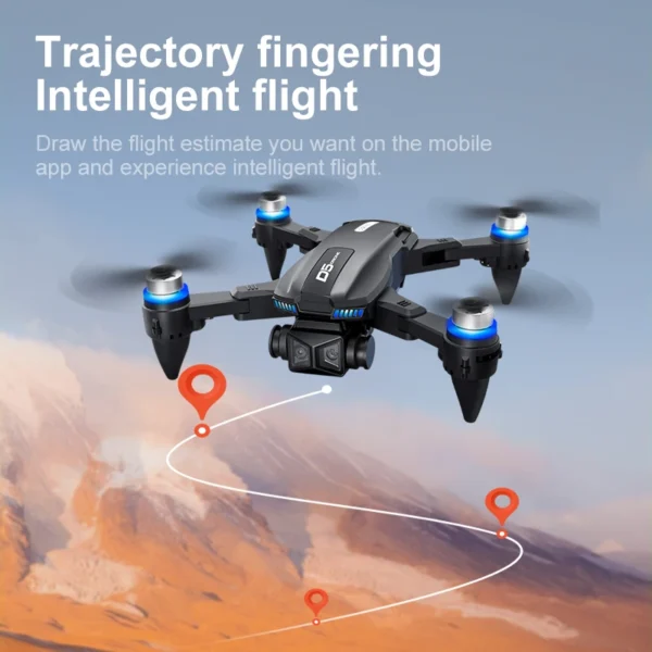 2025 NEW D5 Drones 4K HD Professional Remote Control Helicopter Plane RC Dron With Screen obstacle avoidance FPV Quadcopter Toys