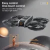 Sfd988e72ed2045f5adfe9978cc258504Y-1.webp S156 Dual-Camera All-Around Drone with Large Screen Control, 4.5-inch Display, Smart Obstacle Avoidance, Full-Enclosure Design,