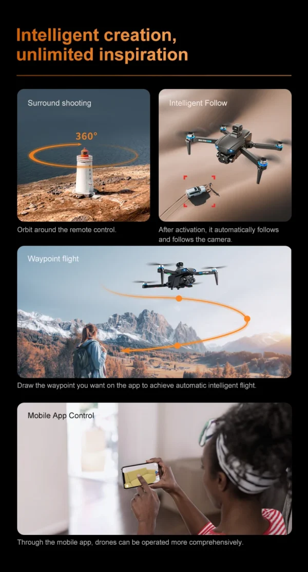 Drone Professional GPS 8K HD Dual Camera RC Drones with Screen 5G WIFI Image Transmission FPV Aerial UAV Obstacle Avoidance Dron