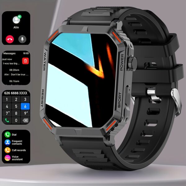 0b84eeeb-e199-4ed3-88df-74619a98e5af-2.jpg Men's Wireless Smart Watch with 100+ Sport Modes, Full Touch Screen Activity Tracker, Pedometer, and Calorie Counter for Smartphones