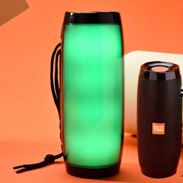0bb86227-9e2a-4107-b1e3-ec1913422457.jpg TG-157 Portable Wireless Speaker With Color LED Light, Outdoor 3D Stereo Woofer Luminous Speaker, TWS Stereo Woofer Pole Hands-free Call/FM/TF Card/U Disk, Connect Mobile Phone/Tablet/TV, Wireless Portable Audio