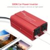 10daed8f-a213-4324-9152-f0050923dce8.jpg 500W Heavy-Duty Power Inverter - DC 12V to 110V AC Converter with 3.1A Dual USB Car Adapter for Charging Laptops, Tablets, and Smartphones on The Go - Portable and Compact Design