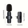 Professional Wireless Microphone for Smartphones, Laptops, Omnidirectional Condenser Recording Microphone for Interviews, Video Podcasts, Vlogging - Christmas Gifts