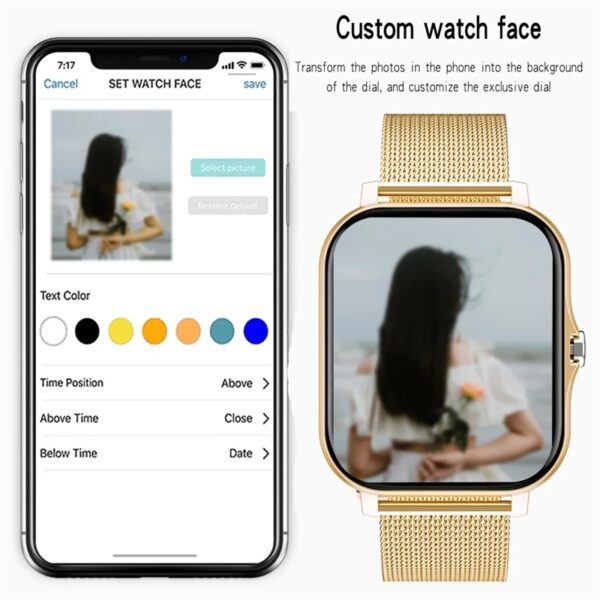 1693386361299-5190cfa0a6c84f1088966ba6aa1a5dc2-goods-1.jpeg The New Full Touch High-definition Men's And Women's Sports Smartwatch Features Wireless Dialing, Answering Calls, Motion Tracking, Photography, And Music Control. The Stylish Smartwatch Is Compatible With Android/IPhone, It's A Gift For Men And Women