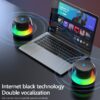 1dd3f1cd-0ade-4f1c-9b3e-991d709b0bde.jpg Wireless stereo speaker, wireless surround sound subwoofer speaker, rich bass, LED lighting, button controlled USB rechargeable, very suitable for computers, smartphones, tablets, and homes