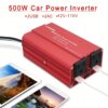 24f23909-5b13-4ec4-8832-69a830586197.jpg 500W Heavy-Duty Power Inverter - DC 12V to 110V AC Converter with 3.1A Dual USB Car Adapter for Charging Laptops, Tablets, and Smartphones on The Go - Portable and Compact Design