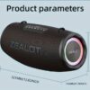 252c9f22-9ea9-4ce2-acfc-d89987715626.jpg ZEALOT 80W Large Speaker, IPX5, Outdoor Portable Subwoofer Wireless Speakers, Dual Pairing, 16000mAh Battery, 24Hours Playtime Loud Stereo, Booming Bass. Charging Cable, for PC, Smartphones, Car, Outdoor, Camping, Beach.-ZEALOT S87(2pcs A Set)