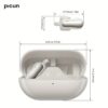 Picun W3 Wireless Earbuds with Active Noise Cancellation, EQ App Control, 60H Playtime, Immersive Spatial Audio, Wireless V5.4, Touch Control, Type-C Charging, Compatible with Smartphones/Tablets/Laptops - Incl. Protective Case