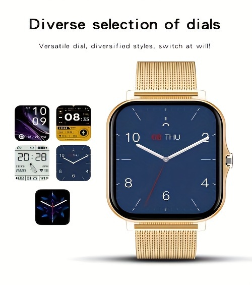2d55a8e8-b323-457b-b142-44a347990dc8.jpg The New Full Touch High-definition Men's And Women's Sports Smartwatch Features Wireless Dialing, Answering Calls, Motion Tracking, Photography, And Music Control. The Stylish Smartwatch Is Compatible With Android/IPhone, It's A Gift For Men And Women