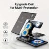 [3-in-1 Wireless Rapid Charger] 3-in-1 Foldable Wireless Rapid Charger - Wireless Charger for Smartphones, Watches, and Headphones