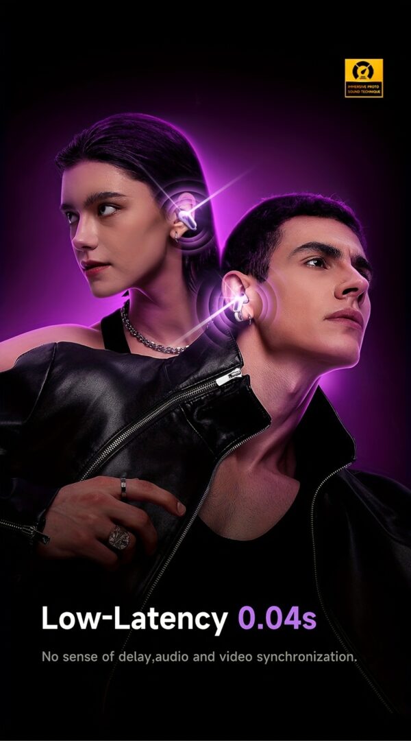 Picun W3 Wireless Earbuds with Active Noise Cancellation, EQ App Control, 60H Playtime, Immersive Spatial Audio, Wireless V5.4, Touch Control, Type-C Charging, Compatible with Smartphones/Tablets/Laptops - Incl. Protective Case