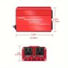 40bff7a2-1348-4a68-9da2-2814eb16e32d.jpg 500W Heavy-Duty Power Inverter - DC 12V to 110V AC Converter with 3.1A Dual USB Car Adapter for Charging Laptops, Tablets, and Smartphones on The Go - Portable and Compact Design