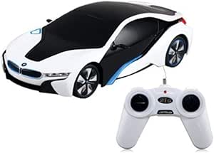 Rastar 48400 BMW I8 Voiture Télécommandée, Noir & Blanc, Echelle 1/24