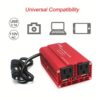 568fa024-a805-4099-b94f-b8f72084ccb5.jpg 500W Heavy-Duty Power Inverter - DC 12V to 110V AC Converter with 3.1A Dual USB Car Adapter for Charging Laptops, Tablets, and Smartphones on The Go - Portable and Compact Design