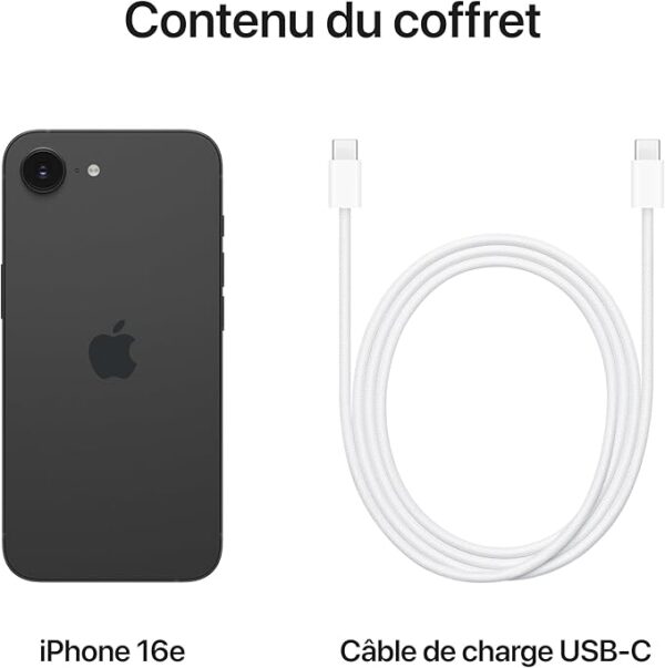 613oVAHsOsL._AC_SX679_ Apple iPhone 16e 128 Go : Conçu pour Apple Intelligence, Puce A18, Autonomie de Taille, Caméra Fusion 48 Mpx, Écran Super Retina XDR de 6,1 Pouces; Noir