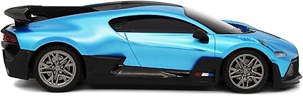CMJ RC Cars Bugatti Divo Blue Voiture télécommandée 1:24 sous Licence Officielle Échelle 1:24 Feux de Travail 2,4 GHz