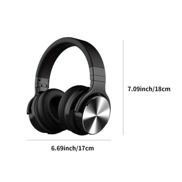 66fd6aad-f00e-40fe-9c27-c3e44e276d7c.jpg Active Noise Canceling Wireless Headphones with Mic, Compatible for for Smartphones/Tablets, Wireless 5.2 Over-Ear Headphones with 30H Playtime, ANC for Travel, Noise Cancelling Headphones for s & for (Driver Compatibility)