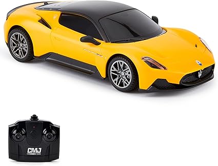 71BIG2uVMnL._AC_SX425_ (1) CMJ RC Cars Bugatti Divo Blue Voiture télécommandée 1:24 sous Licence Officielle Échelle 1:24 Feux de Travail 2,4 GHz