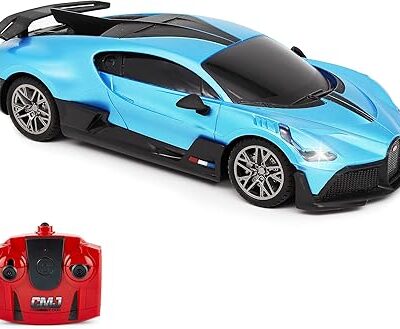 71CjhH1EJNL._AC_SX425_ CMJ RC Cars Bugatti Divo Blue Voiture télécommandée 1:24 sous Licence Officielle Échelle 1:24 Feux de Travail 2,4 GHz