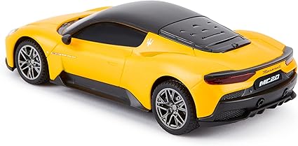 Maserati MC20 1:24 Maßstab Offiziell lizenziertes RC, Gelb Sport Racing Hobby Spielzeugauto Modellfahrzeug für Jungen Mädchen und Erwachsene Geschenk